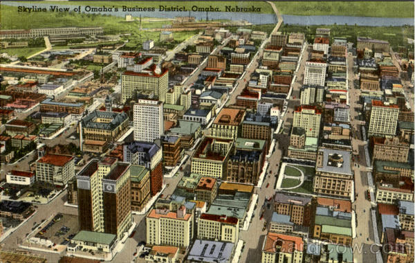 Skyline View of Omaha's Business District Nebraska