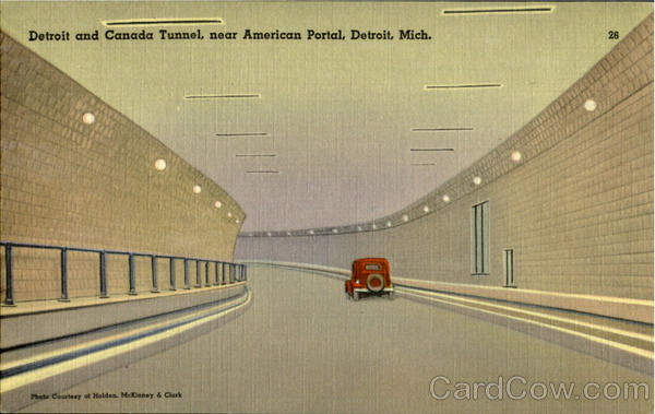 Detroil and Canada Tunnel, near American Portal Detroit Michigan