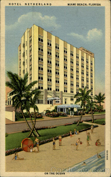 HOTEL NEWTHERLAND, On the Ocean at 14 th Street -MIAMI BEACH Florida