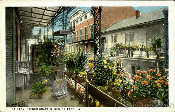 Gallery, French Quarter New Orleans Louisiana
