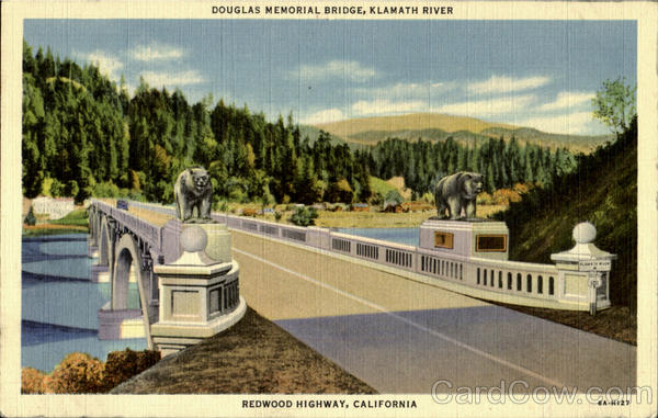 Douglas Mmorial Bridge,Kalamath River Redwood Highway California