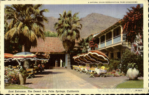 East Entrance The Desert Inn Palm Springs California