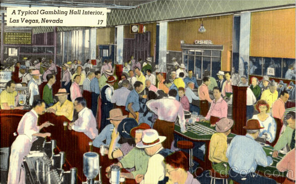 A Typical Gambling Hall Interior Las Vegas Nevada