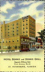 Hotel Dennis And Dennis Grill, Opposite William Park, First Avenue North Postcard