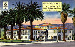 Ocean Park Motel, 122 W. Cabrillo Blvd Postcard