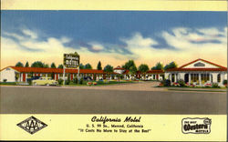 California Motel, U. S. 99 So Postcard