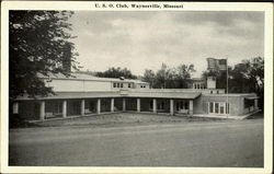 U.S.O. Club Postcard