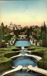 Garden Vista "Las Tejas", Residence Of Mr. And Mrs. Oakleigh Thorne, Montecito Postcard