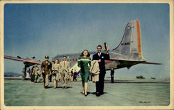 AMERCAN AIRLINES. Volando Por la Ruta de los "Flagships" In Flight,Route of the Flagships Postcard