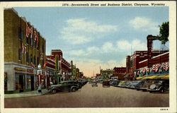 Seventeenth Street and Business District Postcard