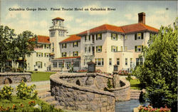 Columbia Gorge Hotel Finest Tourist Hotel on Columbia River Postcard