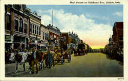 89ers Parade on Oklahoma Guthrie, OK Postcard Postcard