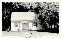 The Restoration of Judge Wm. Gaston's Office New Bern, NC Postcard Postcard