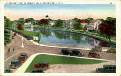 Airplane View Of Wesley Lake Ocean Grove, NJ Postcard Postcard