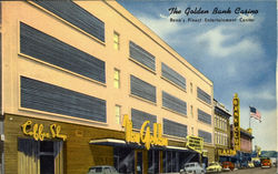 The Golden Bank Casino. Reno's Finest Entertainment Center Postcard