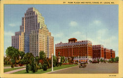 Park Plaza And Hotel Chase Postcard