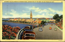 Gateway To California'S International Expositipon Of The Francisco Bay Postcard