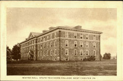 Wayne Hall State Teate Teachers College West Chester, PA Postcard Postcard
