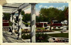 Irwin Gardens Columbus, IN Postcard Postcard