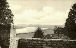 Ohio River from Library Hanover College Postcard