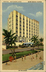 HOTEL NEWTHERLAND, On the Ocean at 14 th Street -MIAMI BEACH Florida Postcard Postcard