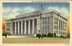 Wyandotte Country Court House Kansas City, KS Postcard Postcard