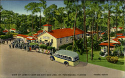 View Of Lowe'S Camp On City Bus Line Postcard