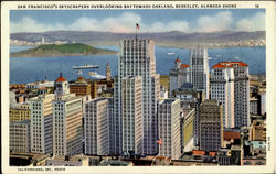 San Francisco'S Skyscrapers Overlooking Baytoward Oakland Postcard