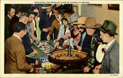 Roulette ,The Popular Game Of Chance In Nevada Postcard