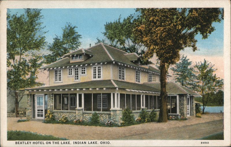 Beatley Hotel on the Lake, Indian Lake, Ohio Russells Point