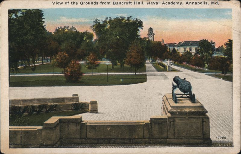 View of the Grounds from Bancroft Hall, Naval Academy Annapolis Maryland
