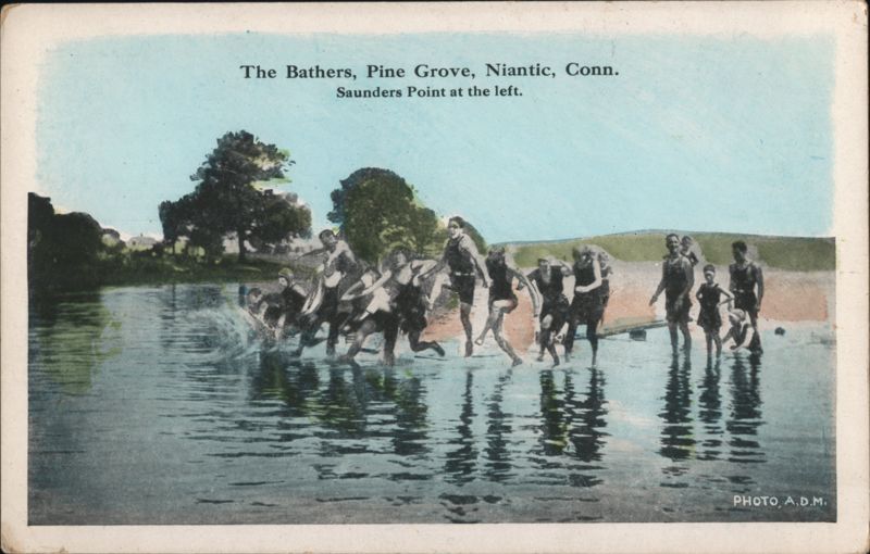 The Bathers, Pine Grove Niantic Connecticut A.D.M.