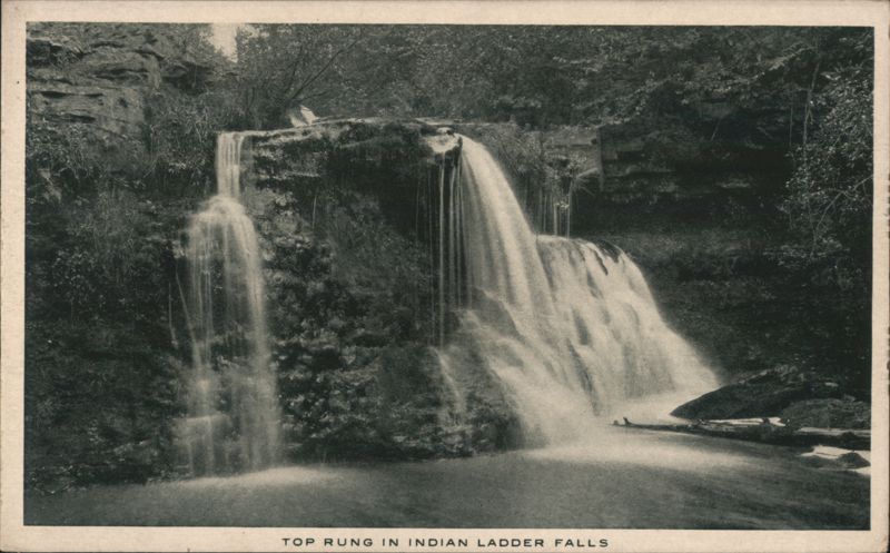 Top Rung in Indian Ladder Falls Skytop Pennsylvania