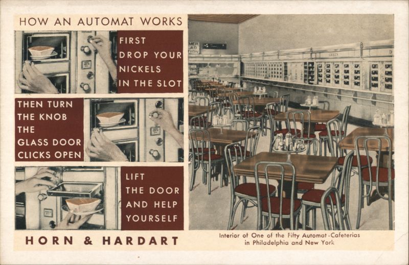Horn & Hardart How an Automat Works New York City Advertising