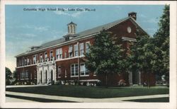 Columbia High School Bldg. Postcard