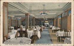 Cafe, Hotel Bannock Postcard