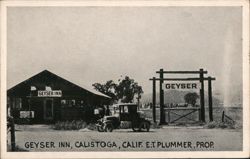 Geyser Inn, Calistoga, Calif. Postcard