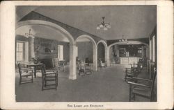 The Lobby and Exchange, Sunset Hall Postcard
