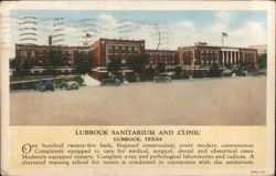 Lubbock Sanitarium and Clinic Postcard