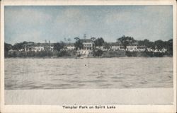 Templar Park on Spirit Lake Postcard