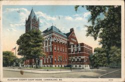 Allegany County Court House Postcard