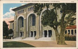 Green Library, Stanford University Postcard