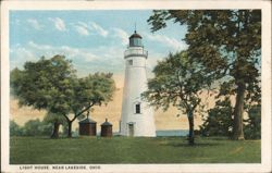 Light House, Near Lakeside, Ohio Postcard
