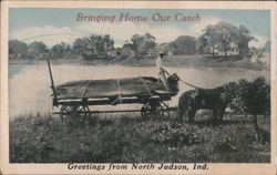 Bringing Home Our Catch Postcard