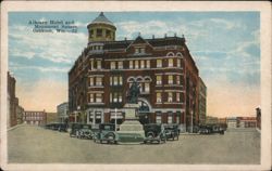 Athearn Hotel and Monument Square Postcard