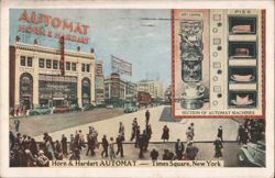 Horn & Hardart Automat, Times Square, New York Postcard