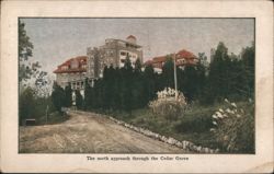 The north approach through the Cedar Grove Postcard