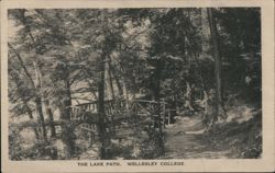 The Lake Path, Wellesley College Postcard