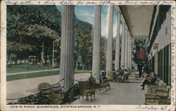 View of Porch, Bloomfields Postcard