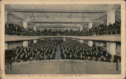Auditorium, Central Branch YMCA, Brooklyn, NY Postcard